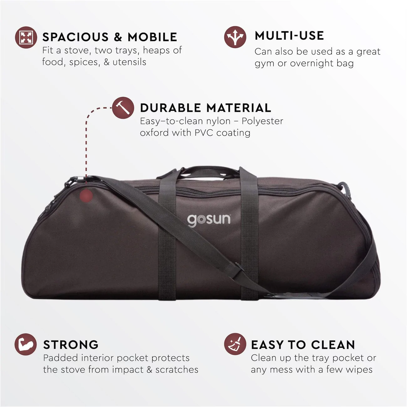 sac pour le transport du four solaire gosun fusion disponible en Suisse